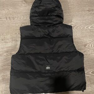 Alo Black Puffer Vest